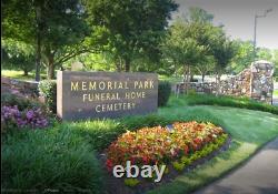 1 BURIAL PLOT Memorial Park Cemetery Memphis, Tenn TN Double Depth