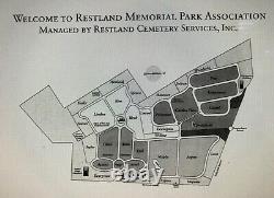 1 Cemetery burial plot (2 graves), East Hanover, NJ Restland Memorial Park