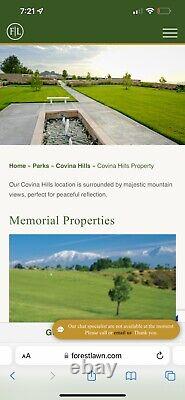 1 cemetery plot -Forest Lawn Memorial-Parks in Covina Hills-AbidingTrust section