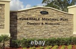 2 Cemetery Plots Side By Side In Lauderdale Memorial Park Ft Lauderdale Florida