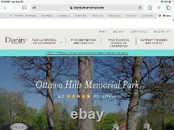 2 Mausoleum Burial Crypts-Ottawa Hills Memorial Park, Toledo, OH