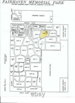 2 Side-by-side Cemetery Plots At Fairhaven Memorial Park, Santa Ana, Ca