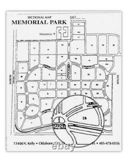 2 burial plots Memorial Park Cemetery Section 26 Lot 203 In Oklahoma City OK