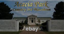 4 BURIAL PLOTS Acacia Park Cemetery 7800 Irving Park Rd. 60706 Norridge, IL