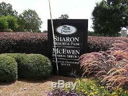 4 REDUCED-PRICE Cemetery Plots Sharon Memorial Park Charlotte NC $2,250 Each