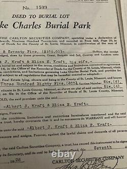 8 Cemetery Plots at Lake Charles Park Cemetery St. Louis, MO 63114