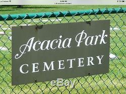 ACACIA Park, Chicago, IL 2 side-by-side cemetery plots for sale, TECOMA sect