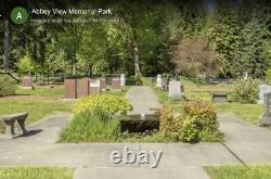 Abby View Memorial Park Cemetery Plot. North Seattle, Single Plot. 4 Available