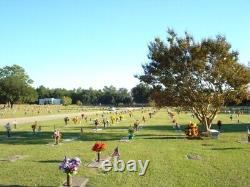Burial plots at Evergreen Cemetery Park, Sumter SC - 2 spaces withvaults