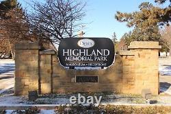 Cemetery Burial Plot Highland Memorial Park In Appleton, Wisconsin. $1,900.00