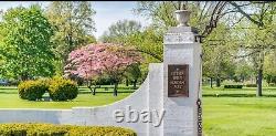 Cemetery Plot Toledo, Ohio, Ottawa Hills Memorial Park, Two Burial Crypts