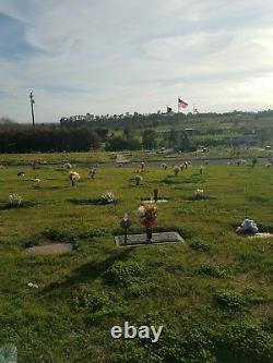 Cemetery Plots two in Monument Hill Memorial Park in Woodland, California