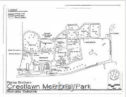 Crestlawn Memorial Park 2 Double Depth Plots. Graceland Excellent Location