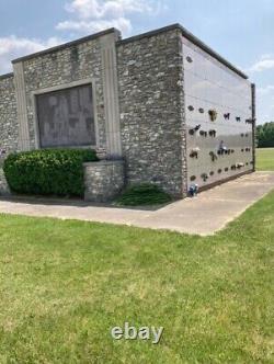 Double Mausoleum Crypt, Nebo memorial park Martinsville Indiana. Eye level