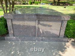 Double waterfront walk-up mausoleum plot, Hillcrest Memorial Park, Dallas