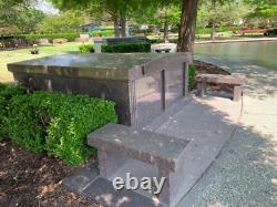 Double waterfront walk-up mausoleum plot, Hillcrest Memorial Park, Dallas