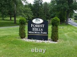 Forest Hills Memorial Park in Reading, Pennsylvania. Four Burial Cemetery Plots