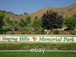 Garden of Devotion burial plot Singing Hills Memorial Park $5,500