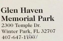 Glen Haven Memorial Park Cemetery plot Winter Park, FL