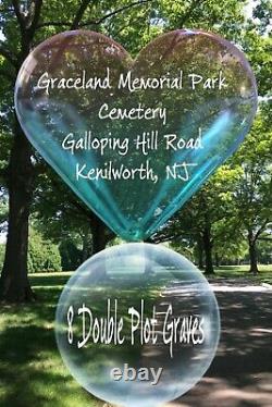 Graceland Memorial Park Cemetery Plots, Kenilworth NJ 8 Double/16 Grave Burials