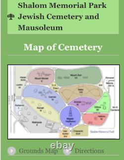 One cemetery plot Shalom Memorial Park, Arlington Heights OBO ALL FEES INCLUDED