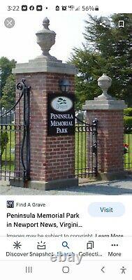 Peninsula Memorial Park Cemetery Plot Warwick Blvd Newport News, VA