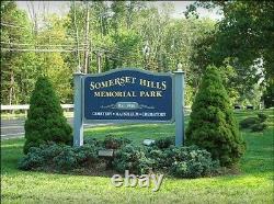 Prime Location Side-by-Side (2) GRAVE PLOT Somerset Hills Memorial Park, N. J