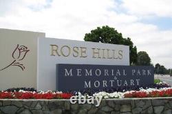 Pristine Burial Plot, Rose Hills Memorial Park