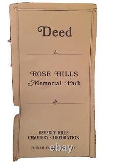 Rose Hills Memorial Park Cemetery Plots (set of 2) Putnam Valley