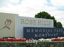 Rose Hills Memorial Park & Mortuary 4 Cemetery Grave Plot Side by side