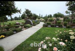 Three (3) CEMETERY PLOTS Riverside California PIERCE CRESTLAWN MEMORIAL PARK