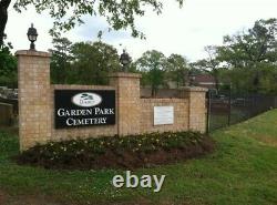 Two Cemetery Plots for sale at Garden Park Cemetery in Conroe, Texas