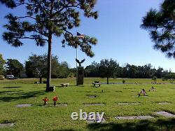 Two burial spaces in Forest Hills Memorial Park in Palm City, Florida