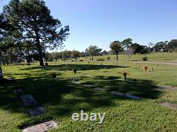 Two burial spaces in Forest Hills Memorial Park in Palm City, Florida