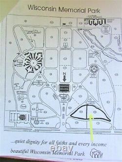 Wisconsin Memorial Park WI PRIME LOCATION Cemetery Plots = You Choose